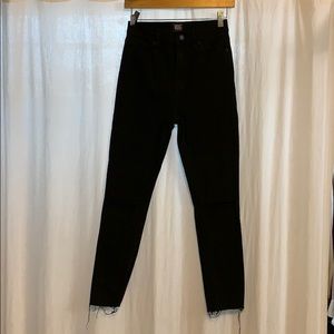 Black BDG distressed jeans size 27 twig high rise